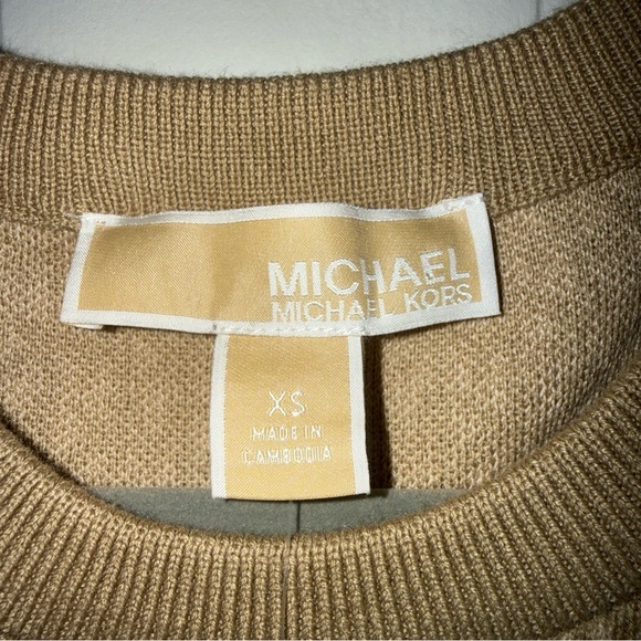 Michael Kors Brown MK Patterned Knit Vest - Picture 4 of 6